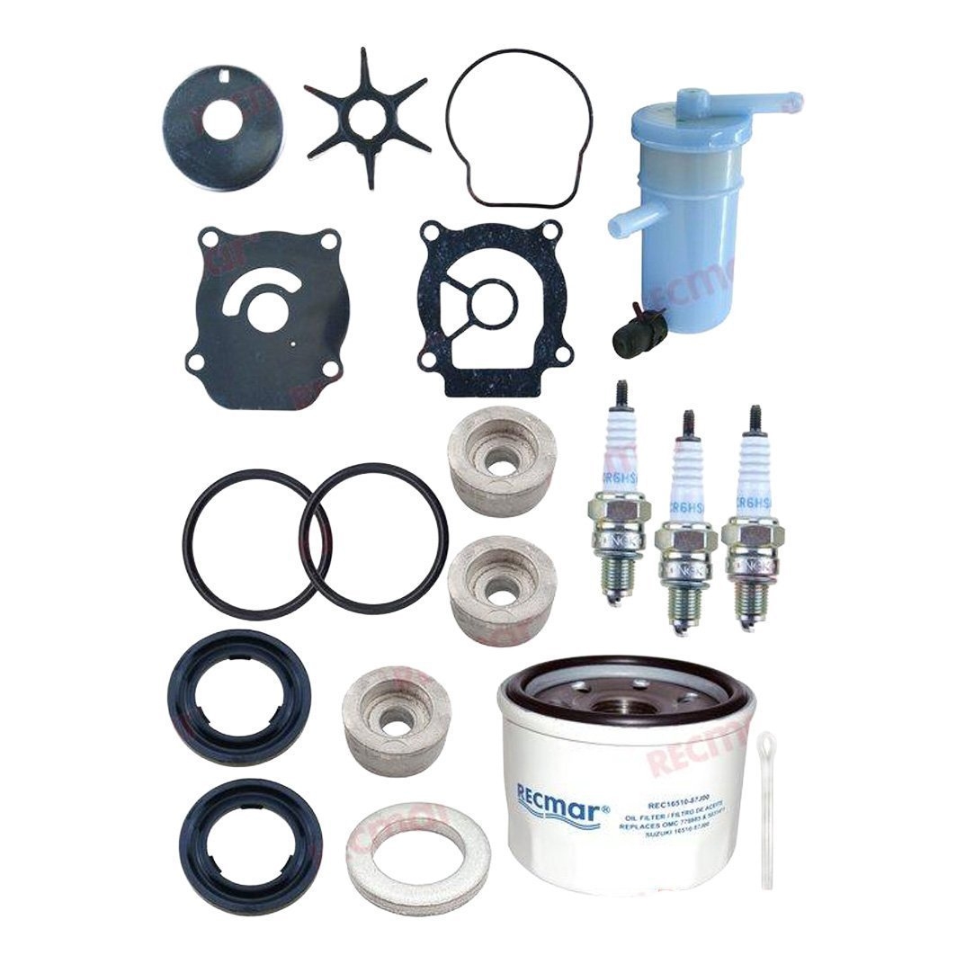 Recmar Service Maintenance Kit for Suzuki DF40A/DF50A/DF60A 2010 Onwards Outboard Engines
