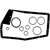 Recmar Heat Exchanger Gasket Kit for Volvo Penta AQ131/AQ151/AQ171/230/250/251