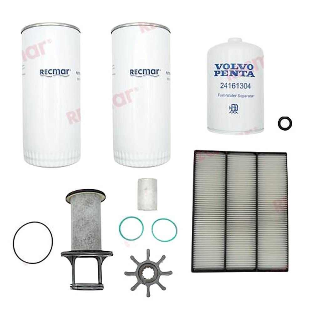 Recmar Maintenance Service Kit for Volvo Penta D4 and D6 Series Diesel Engines