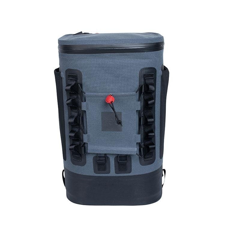 Red Original Waterproof Soft Cooler Backpack 15L Grey