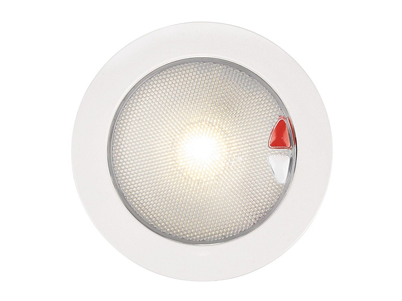 Hella Marine EuroLED 150 Recessed Touch Lamp Warm White/Red - White Plastic