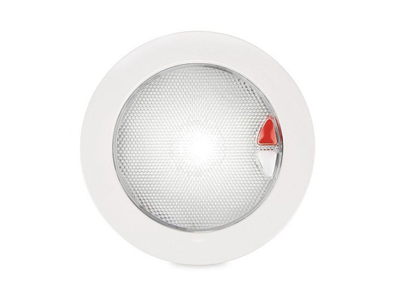 Hella Marine EuroLED 150 Recessed Touch Lamp White/Red - White Plastic