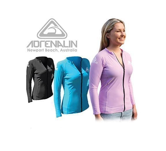 Adrenalin Zip Womens Long Sleeve Rash Vest