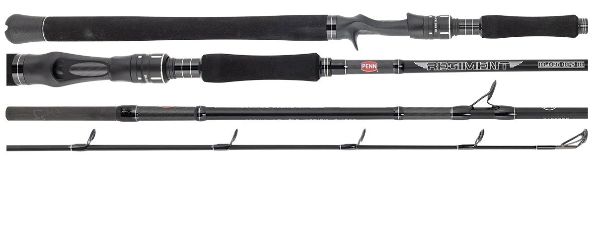 PENN Regiment Black Ops III Jig Overhead Rod 6ft 5in PE2-4 Max 250g 2pc
