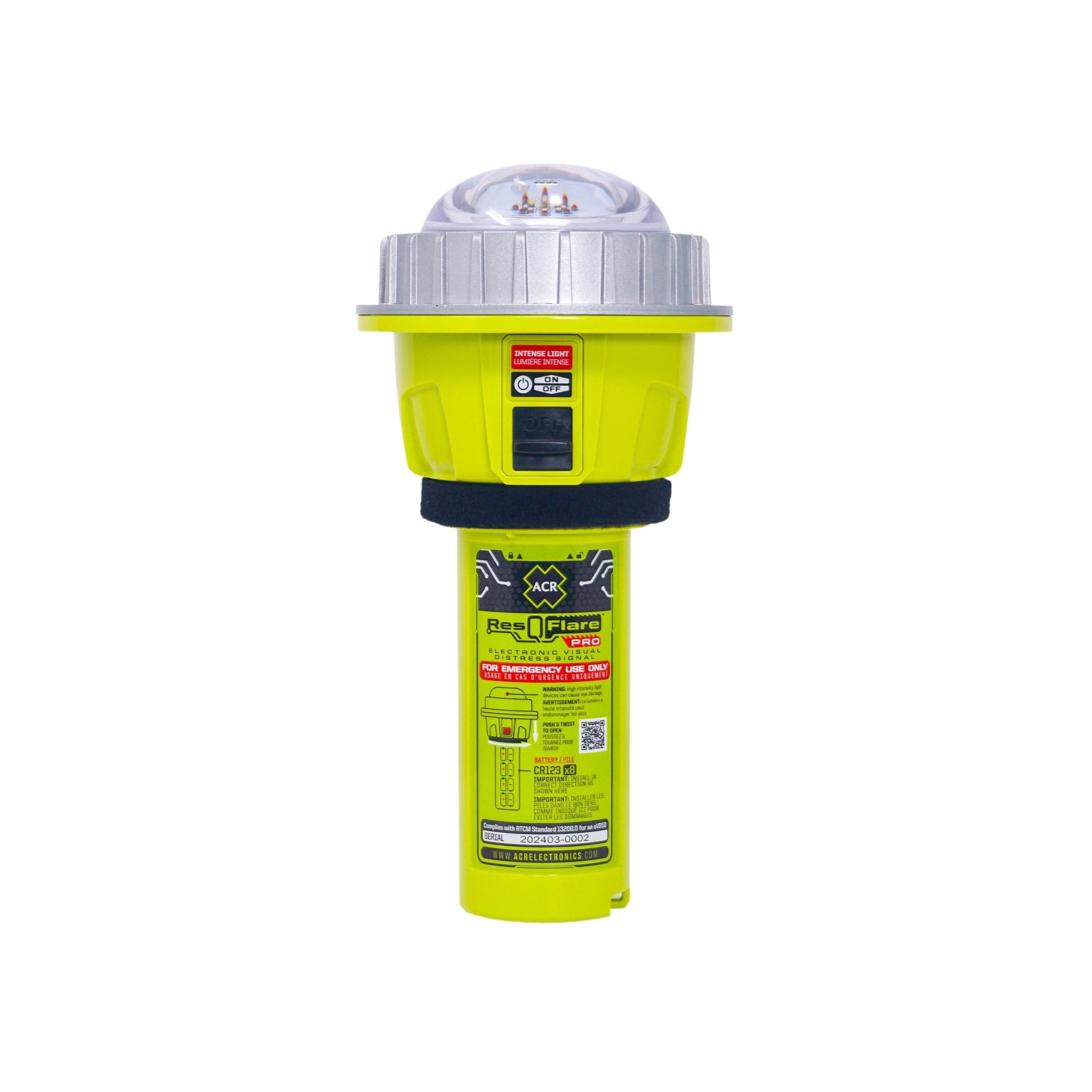 ACR ResQFlare PRO Electronic Boat Flare eVDSD with Daytime Distress Flag