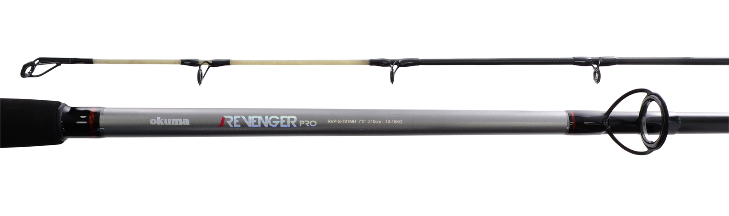 Okuma Revenger Pro Medium/Heavy Spinning Boat Rod 7ft 10-15kg 2pc