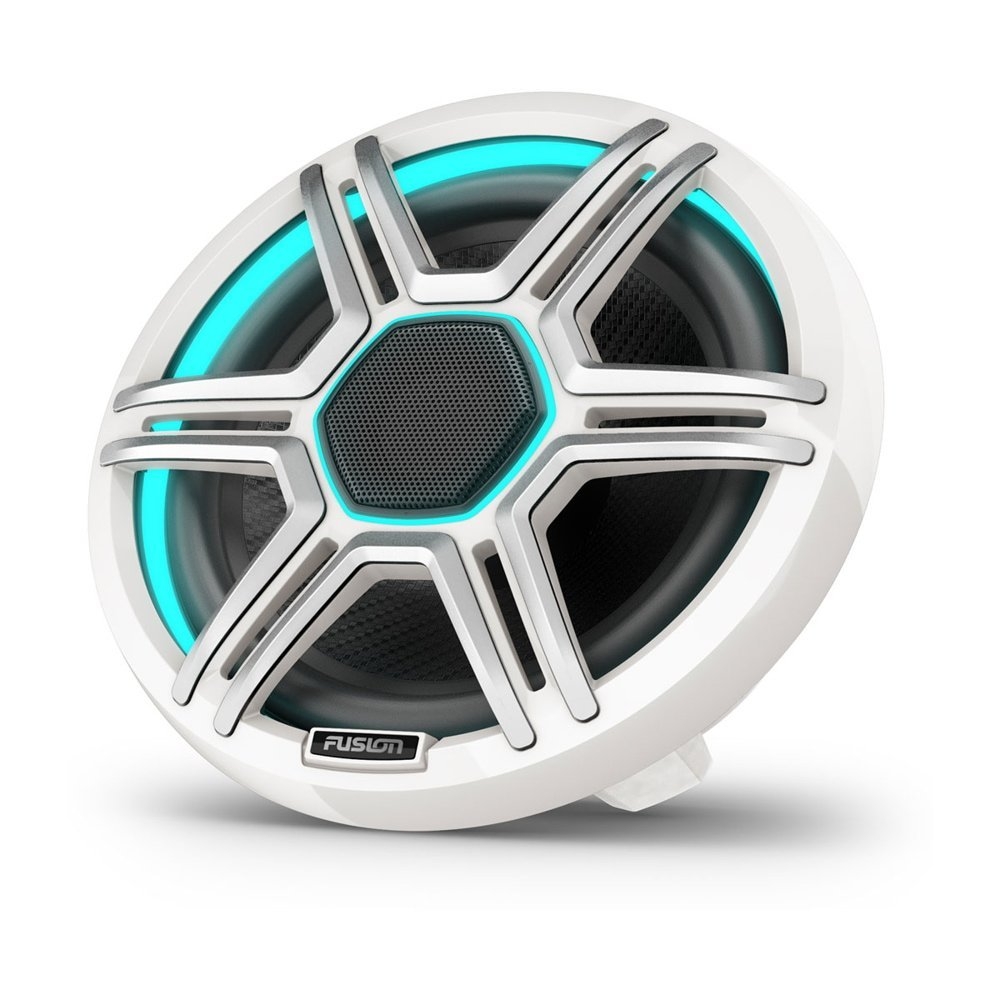 Fusion Apollo LED Marine Speakers with Sports Grill 7.7in White