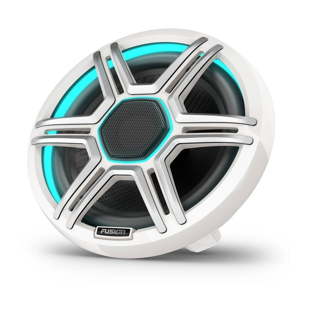Fusion Apollo LED Marine Speakers with Sports Grill 7.7in White Fusion Apollo LED Marine Speakers with Sports Grill 7.7in White