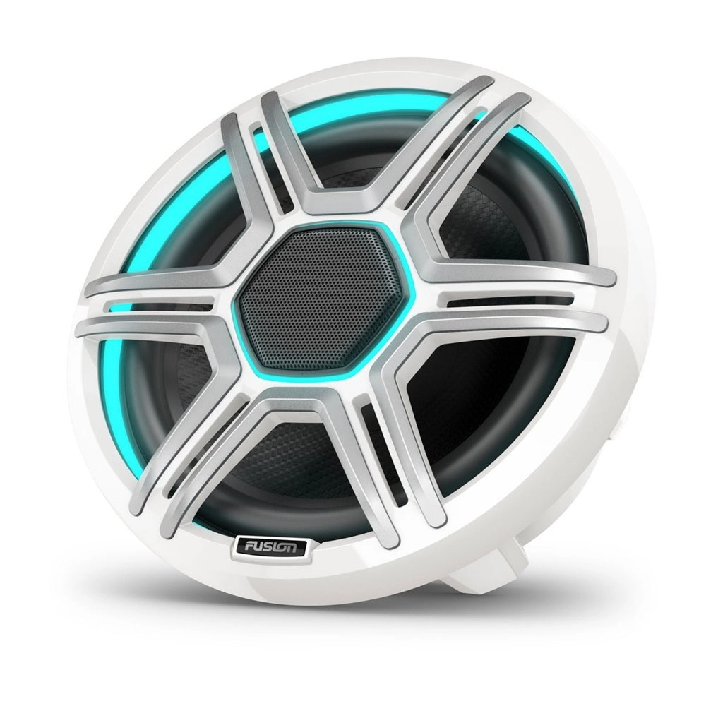 Fusion Apollo LED Marine Speakers with Sports Grill 8.8in White Fusion Apollo LED Marine Speakers with Sports Grill 8.8in White