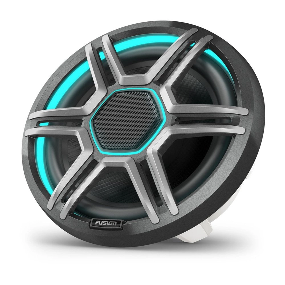 Fusion Apollo LED Marine Speakers with Sports Grill 8.8in Grey Fusion Apollo LED Marine Speakers with Sports Grill 8.8in Grey
