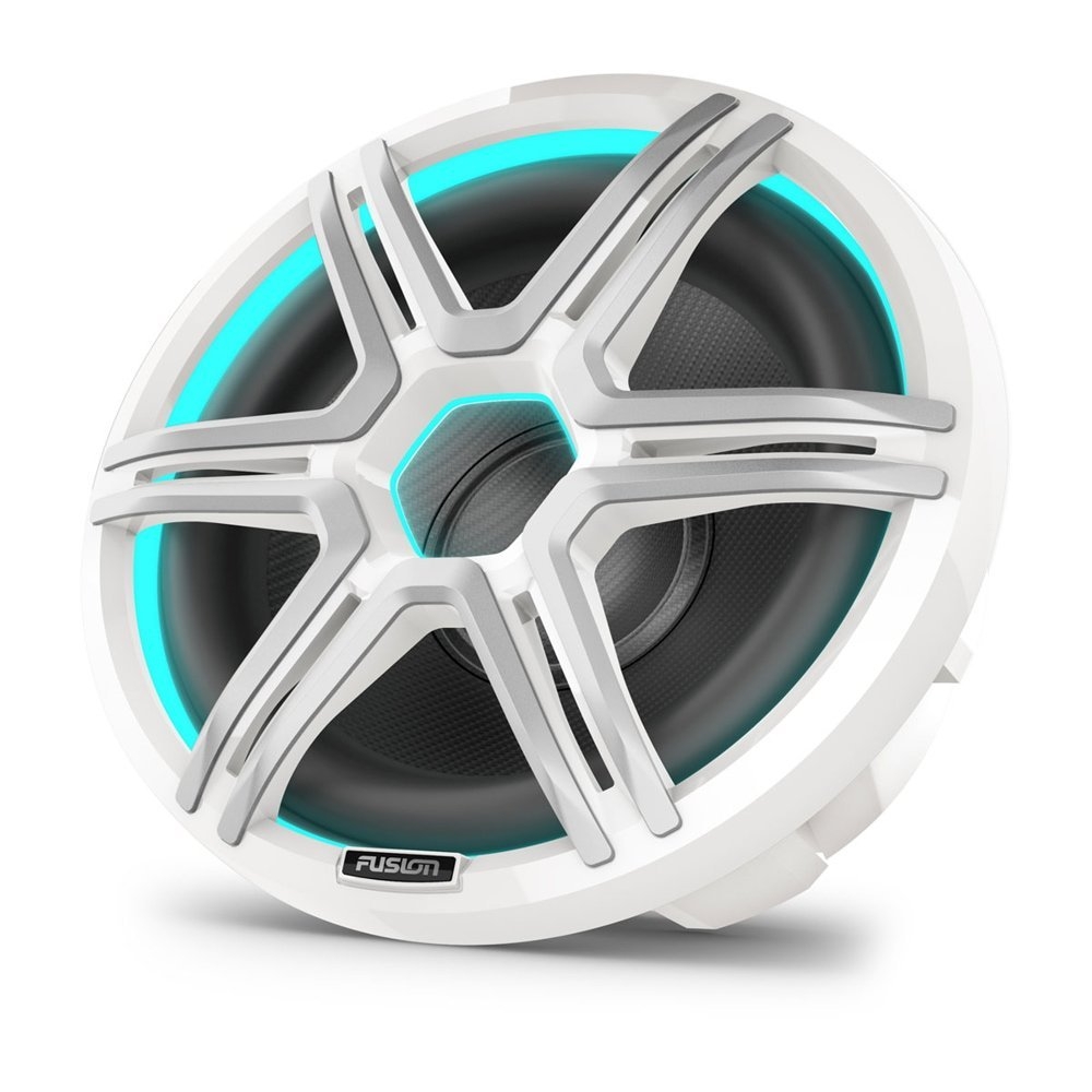 Fusion Apollo LED Marine Subwoofer with Sports Grill 12in White
