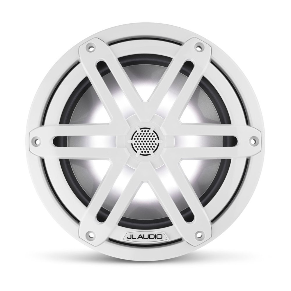 JL Audio M3 Marine Speakers 7.7in with LED and White Sport Grill