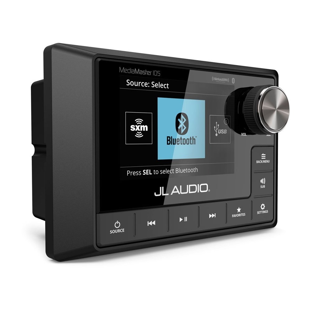 JL Audio MediaMaster 105 Weatherproof Source Unit with Full-Colour LCD Display