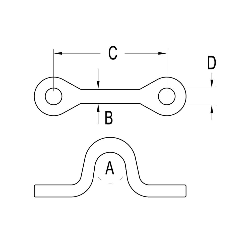 Ronstan RF133 Narrow Saddle 9mm Clearance