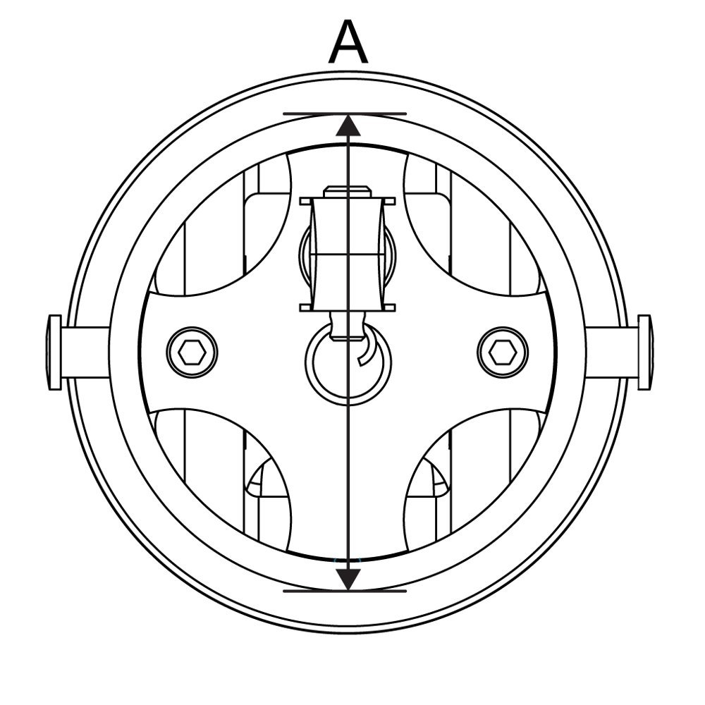 Ronstan RF1664 Outboard Spinnaker Pole End 46mm Aluminium
