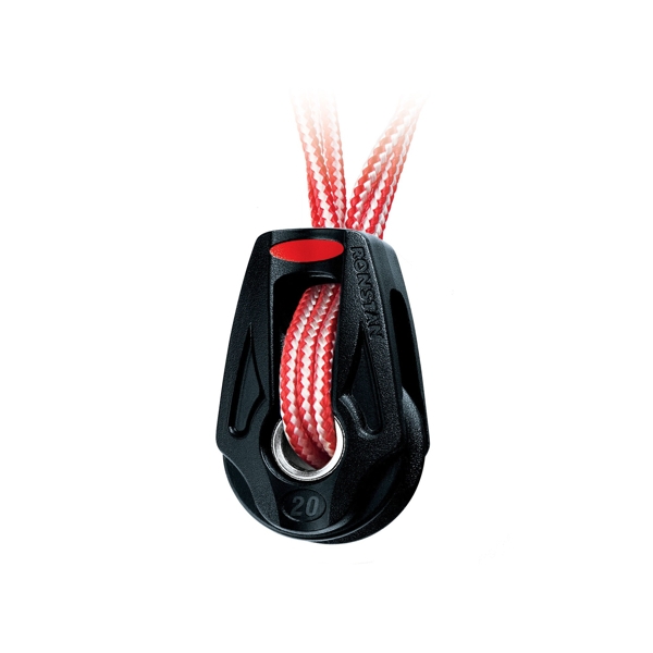 Ronstan RF25109 Series 20 Ball Bearing Orbit Block - Single Lashing and Becket