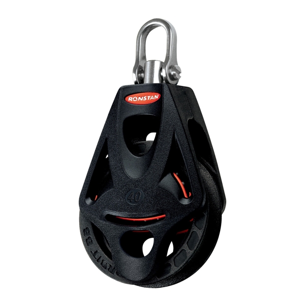 Ronstan RF45110 Series 40 Ball Bearing Orbit Block - Single & Becket Swivel Head