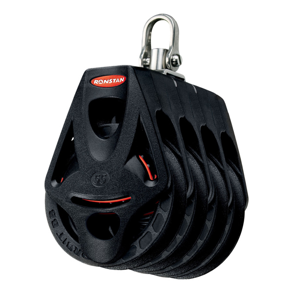 Ronstan RF55410 Series 55 Ball Bearing Orbit Block - Quad Becket Swivel