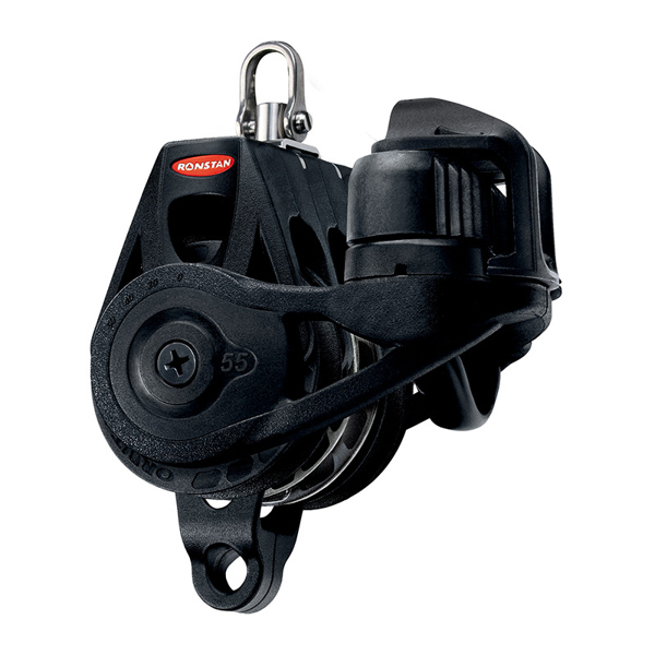 Ronstan RF56330B Series 55 RT Orbit Block - Triple Becket Cleat Swivel