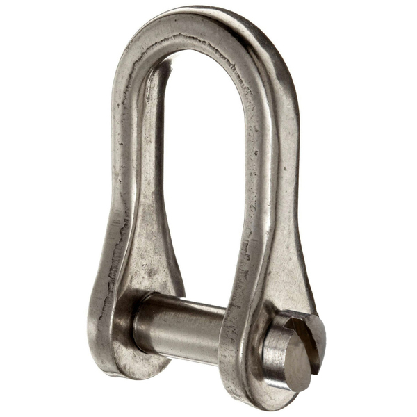 Ronstan RF615A Standard Dee Shackle 13mm L x 8mm W & Slotted Pin 5/32inch