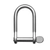 Ronstan 316SS Wide D Shackle Coined Pin Head RF640 56x29mm 9.5mm Pin