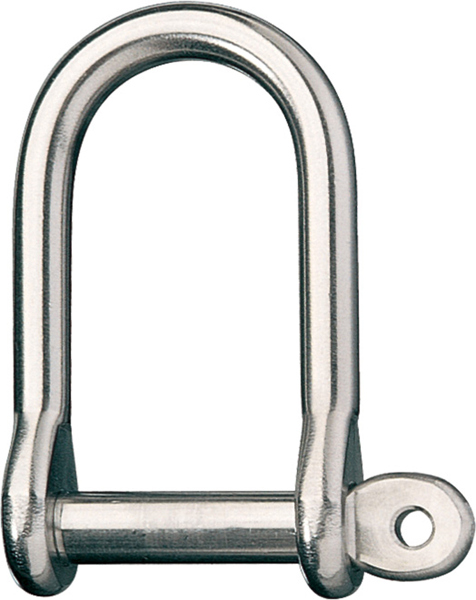 Ronstan RF641 Wide Dee Shackle 66mm L x 31mm W & Pin 1/2inch