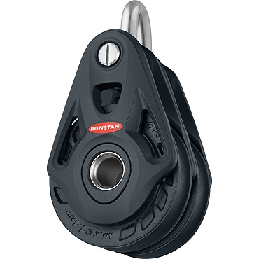 Ronstan RF74202 Series 75 Core Block - Double Non Swivel Head