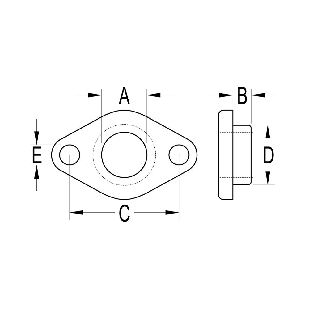 Ronstan RF8095-11 RopeGlide Through-Deck Fairlead 11mm