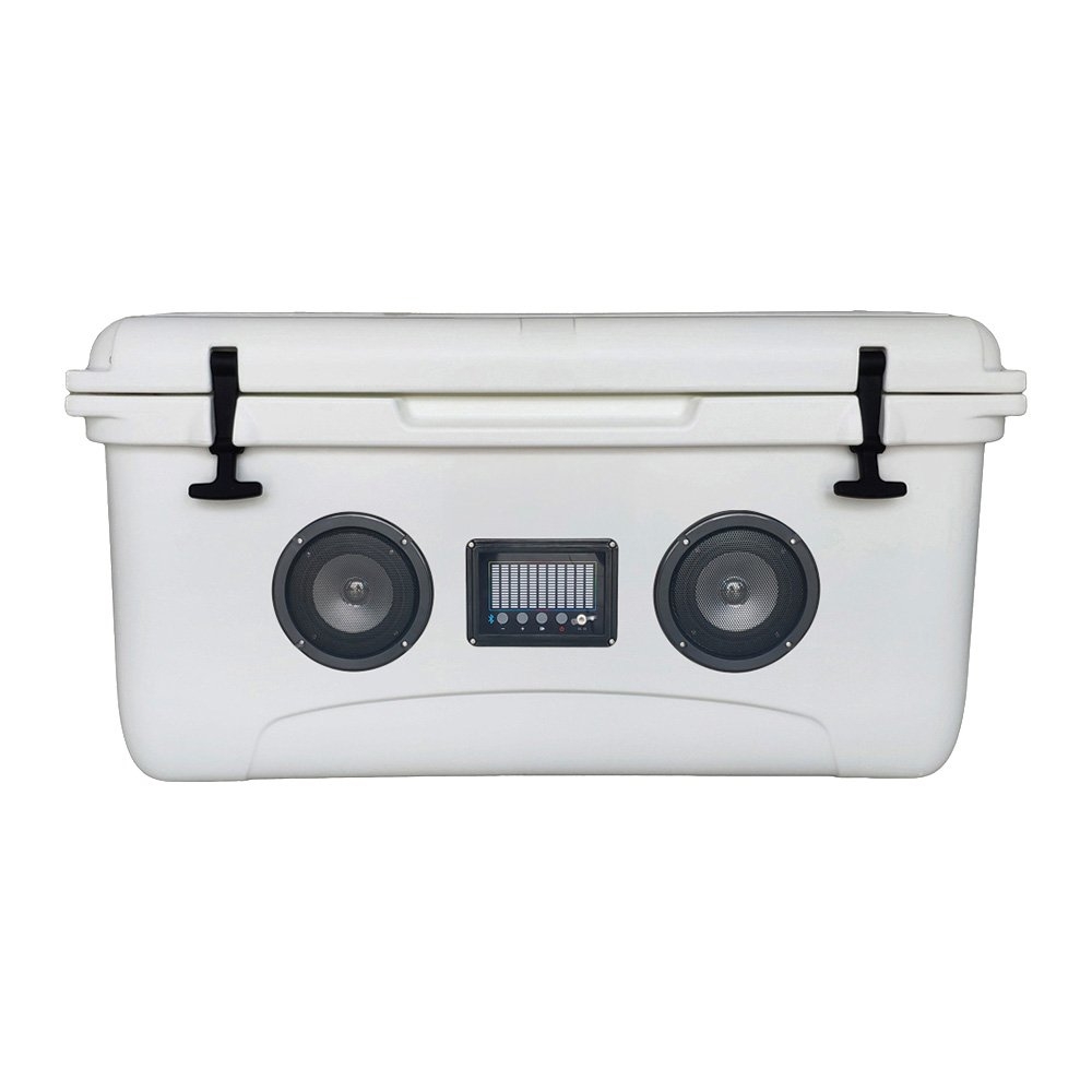 Heavy Duty Roto Chilly Bin Cooler Box with Built-In Waterproof Bluetooth Speaker 65L
