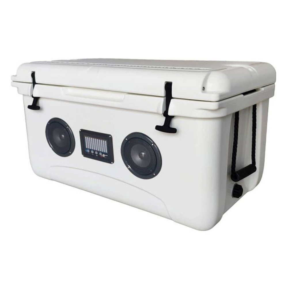 Heavy Duty Roto Chilly Bin Cooler Box with Built-In Waterproof Bluetooth Speaker 65L