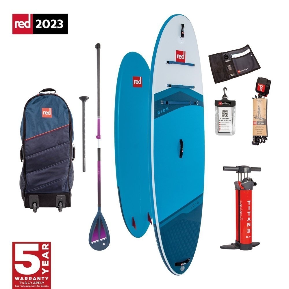 Red Paddle Co Ride MSL Inflatable Stand Up Paddle Board Package 10ft 8in