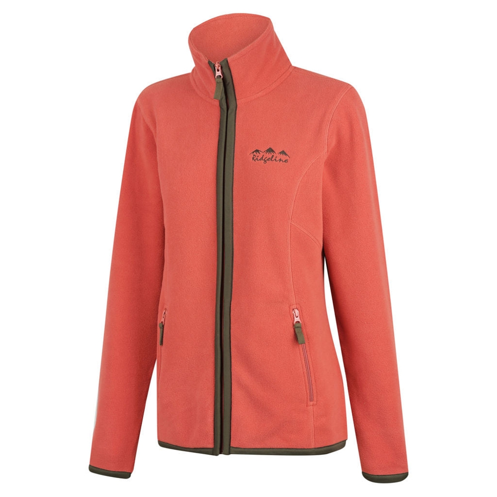 Ridgeline Lowland Womens Zip Fleece Jacket Rose Small