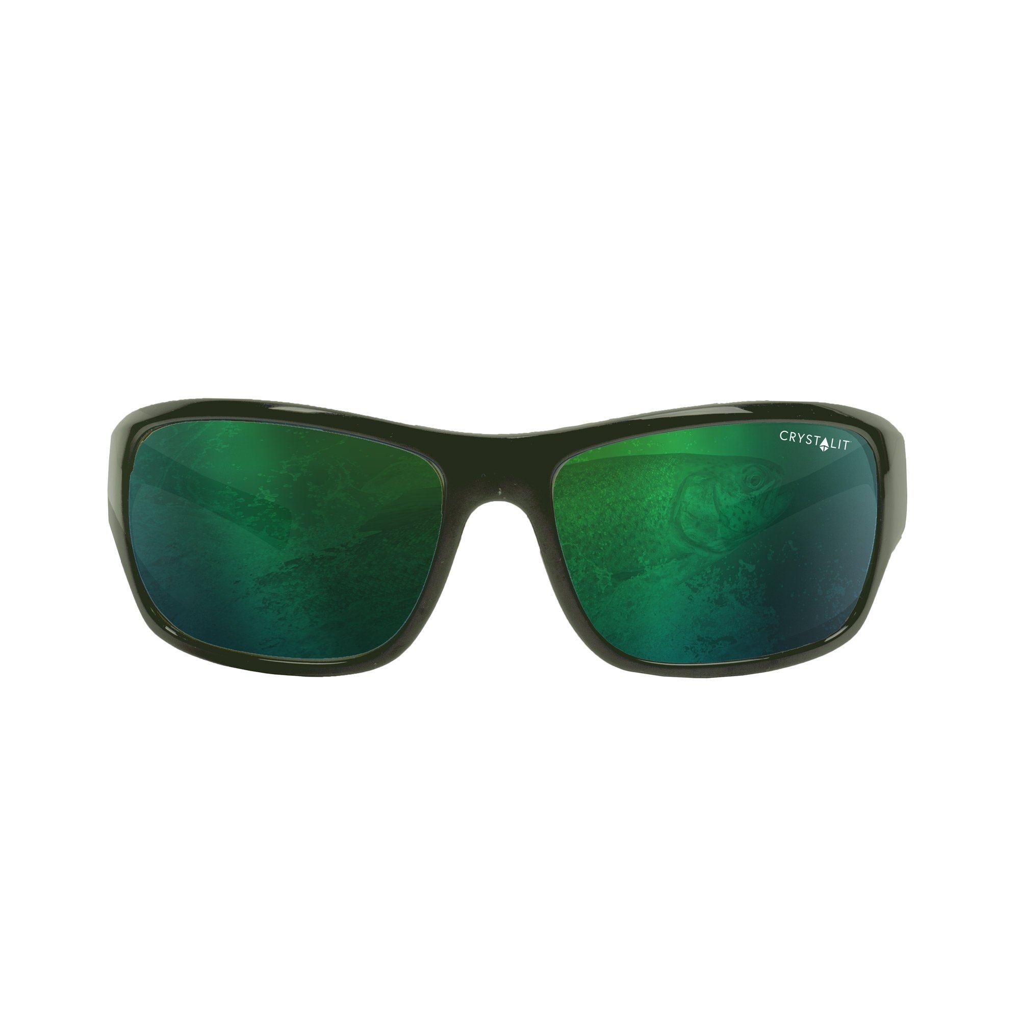 Stoney Creek Riffle Sunglasses Matte Bayleaf Frame Green Mirror Lens