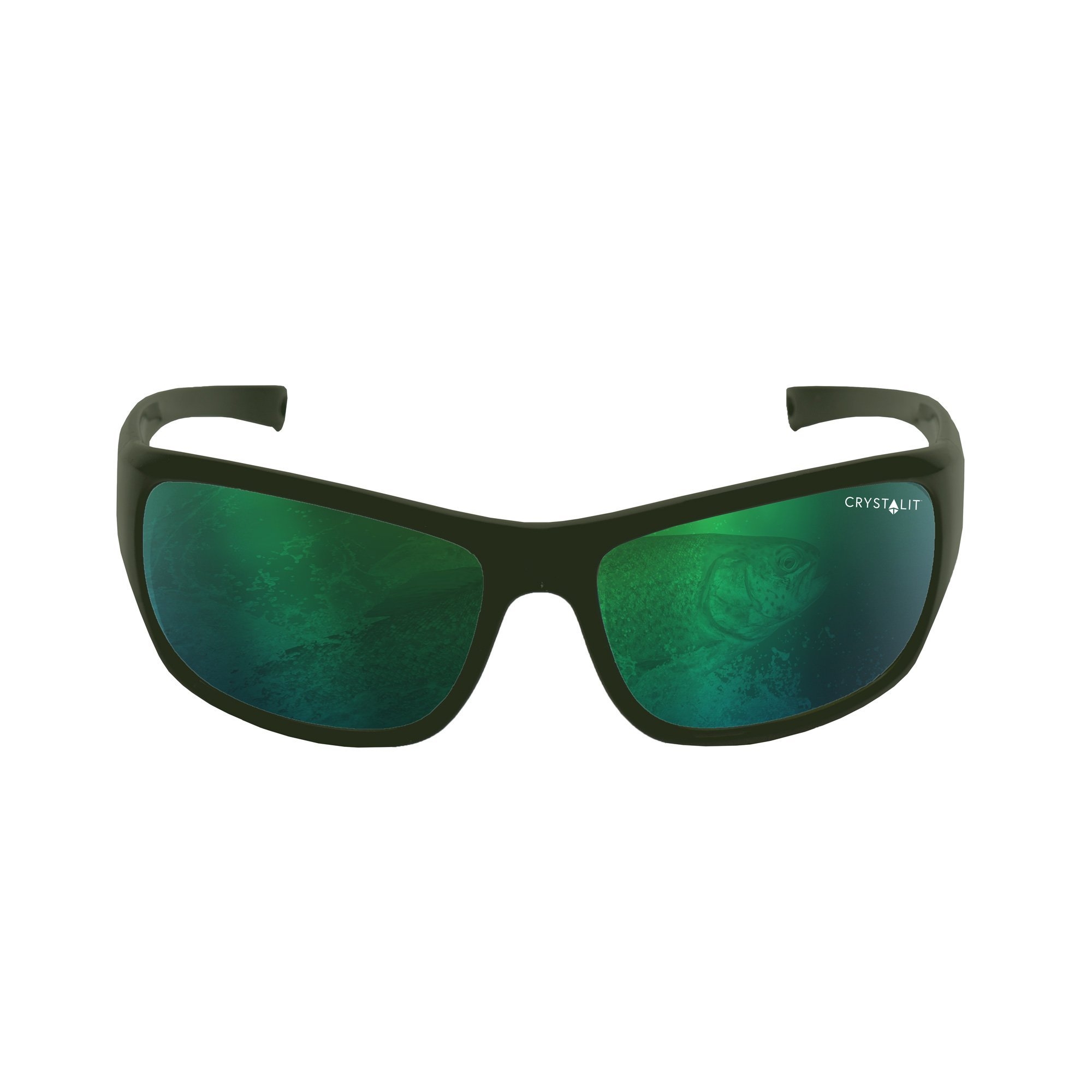 Stoney Creek Riffle Sunglasses Matte Bayleaf Frame Green Mirror Lens