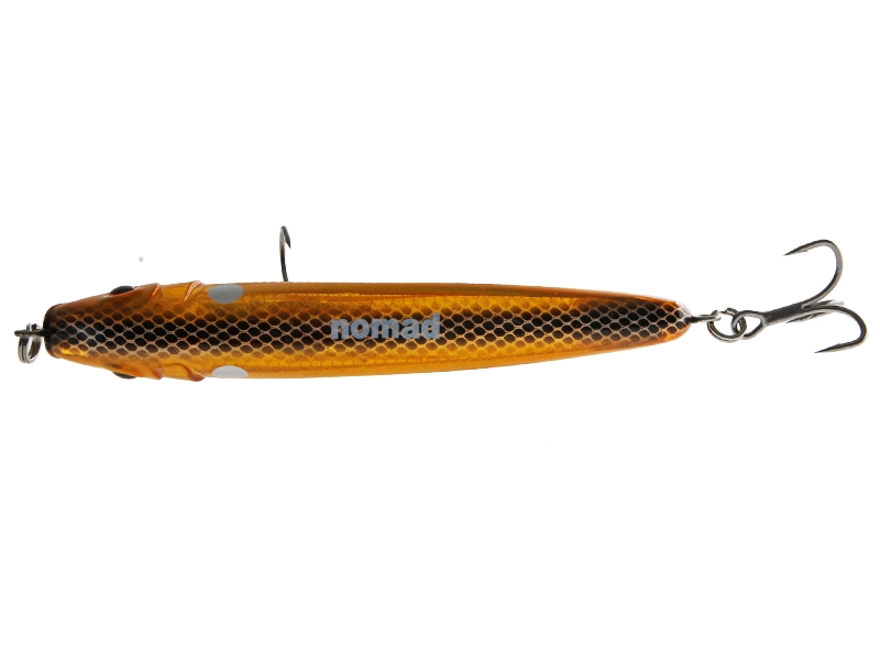 Nomad Design Riptide Floating Stickbait 125mm Amber Ghost Shad