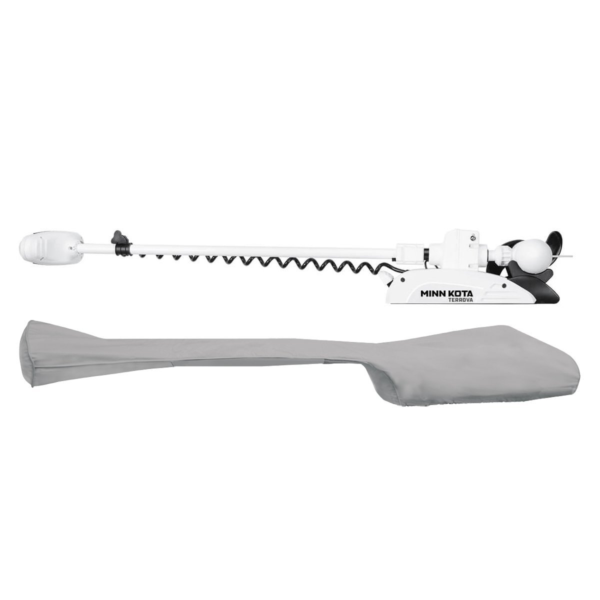 Oceansouth UPF50 Trolling Motor Cover for Minn Kota Riptide Terrova 100in Grey