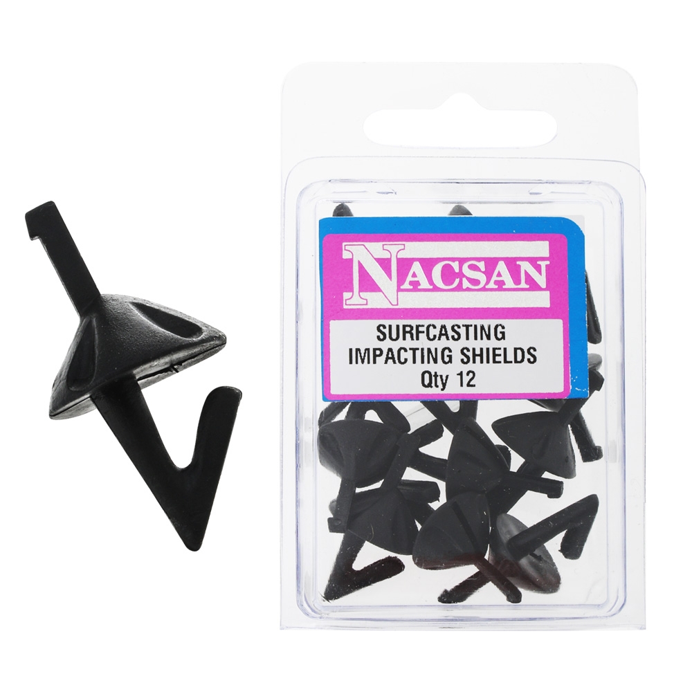 Nacsan Surfcasting Impact Shields Qty 12