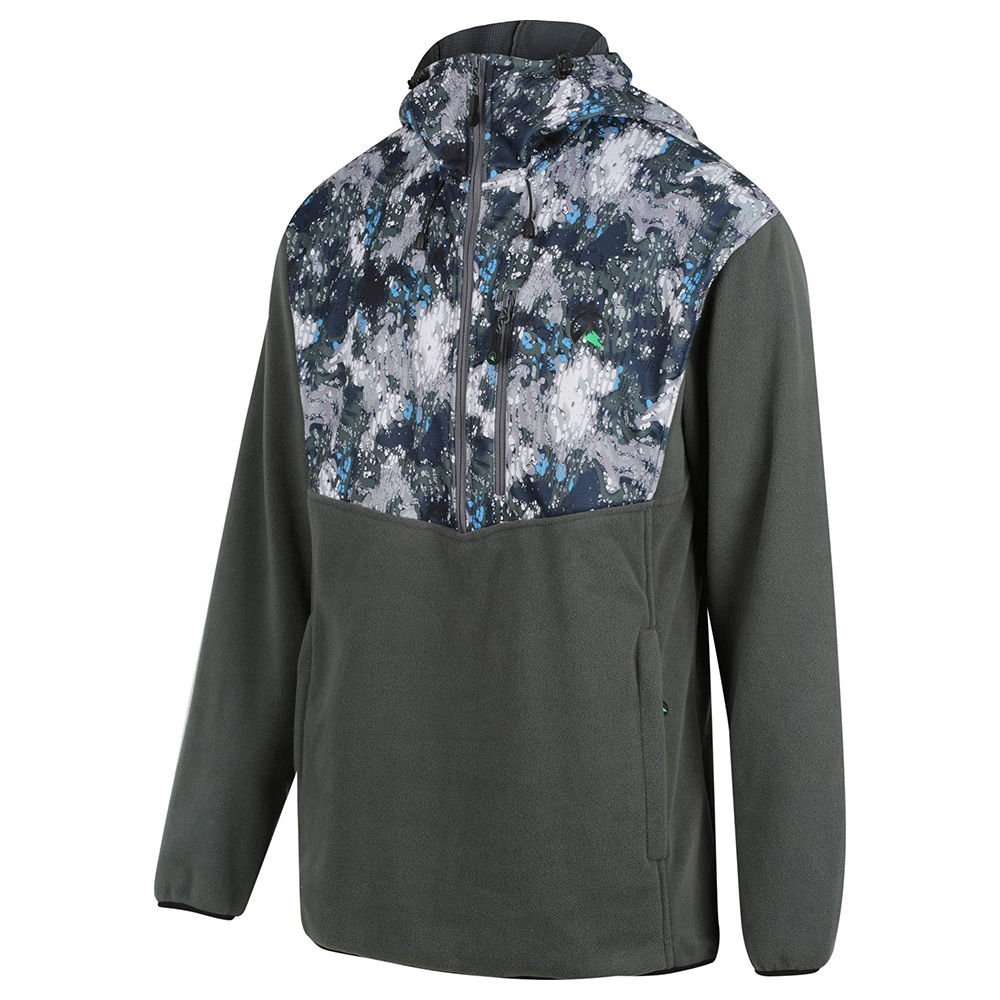 Ridgeline Ascent Half Zip Softshell Fleece Mens Hoodie Lead/Squall XL