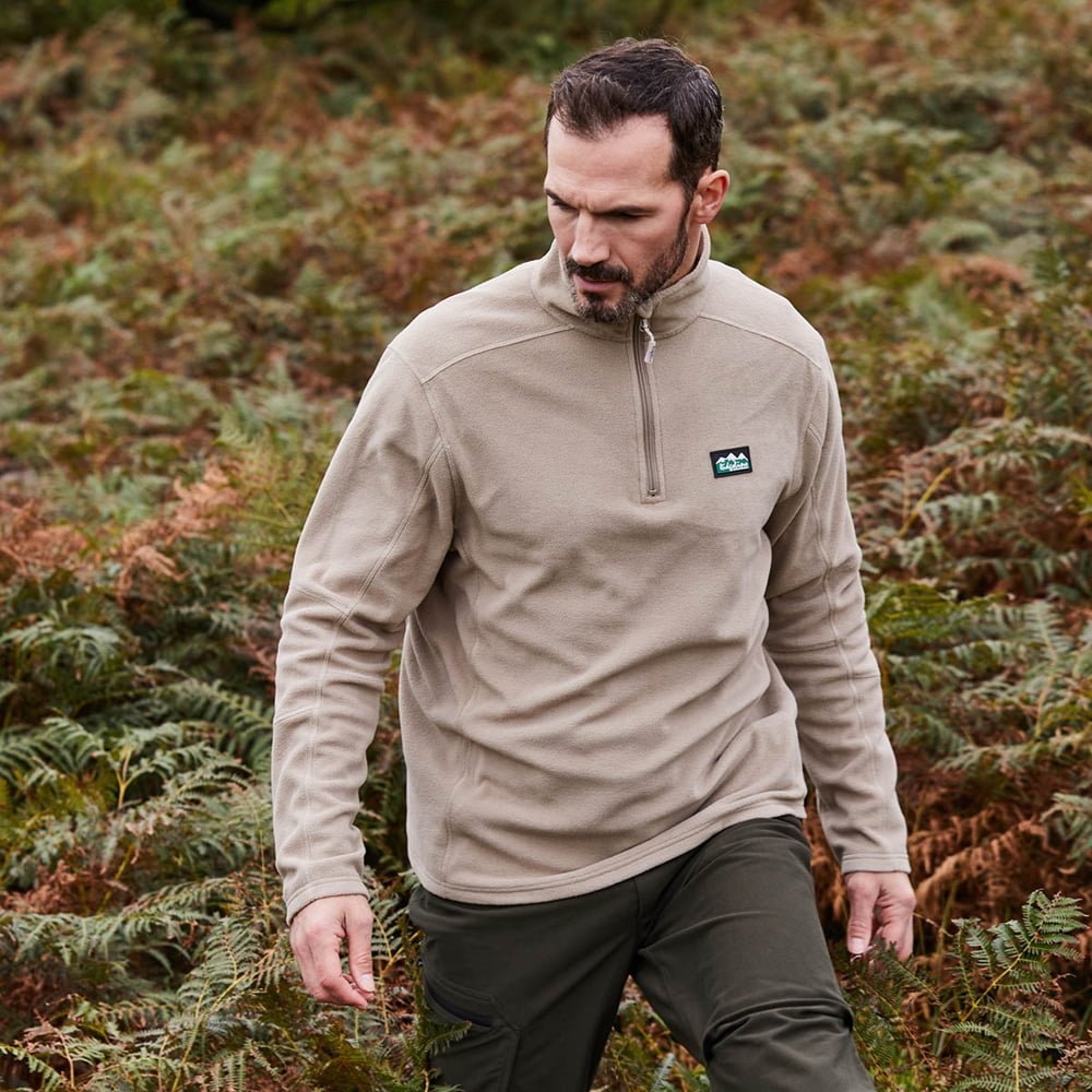 Ridgeline Narvik Mens Fleece Top Deep Forest