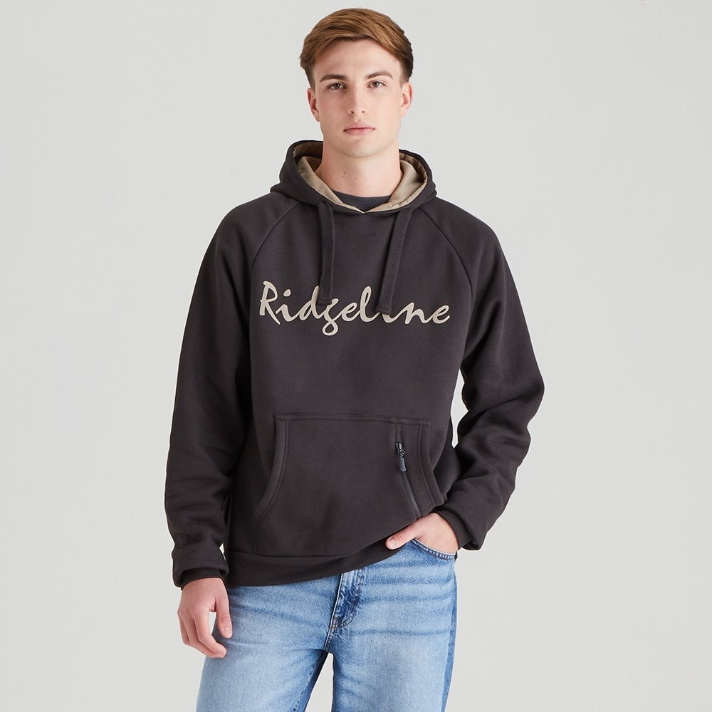 Ridgeline Signature Mens Hoodie Shale