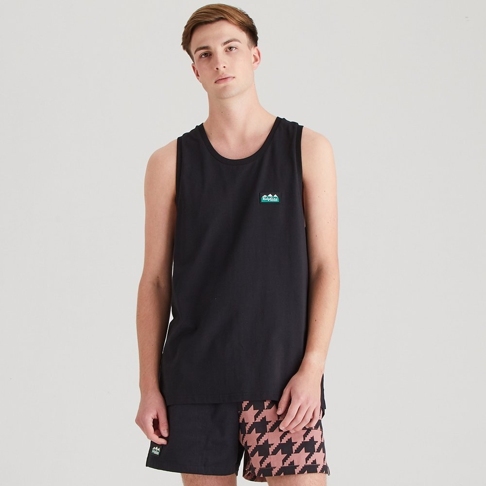 Ridgeline Signature Mens Singlet Black