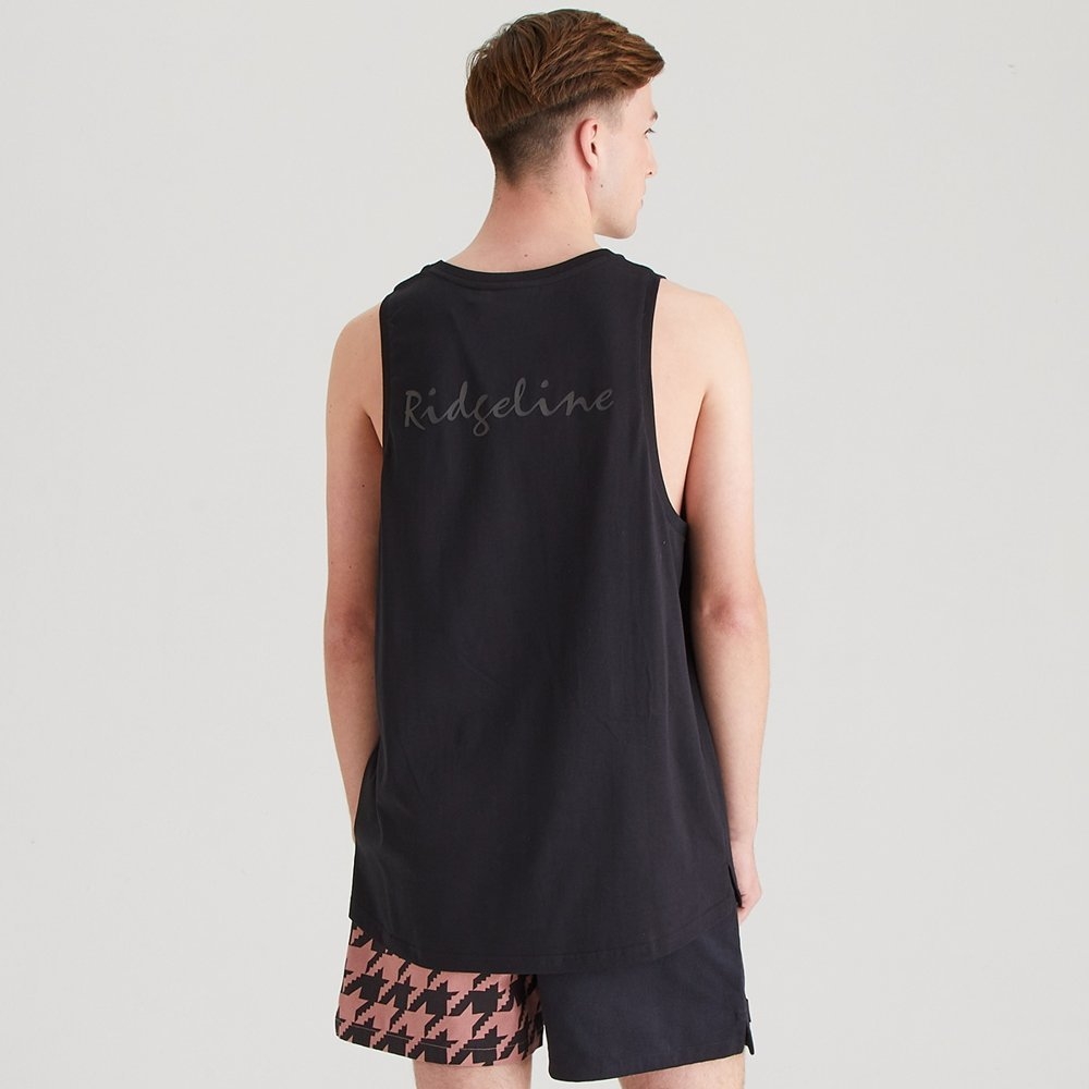 Ridgeline Signature Mens Singlet Black