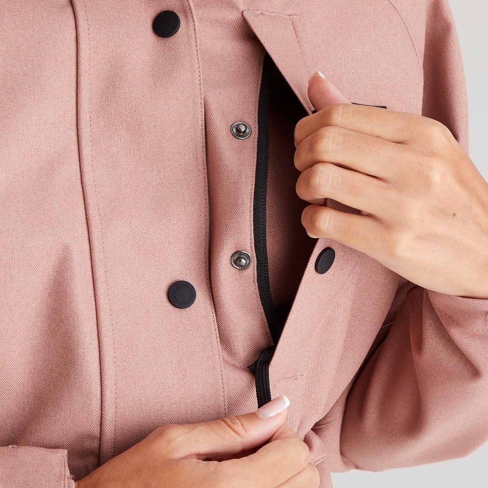 Ridgeline Monsoon Womens Light Jacket Dusky Pink Marle