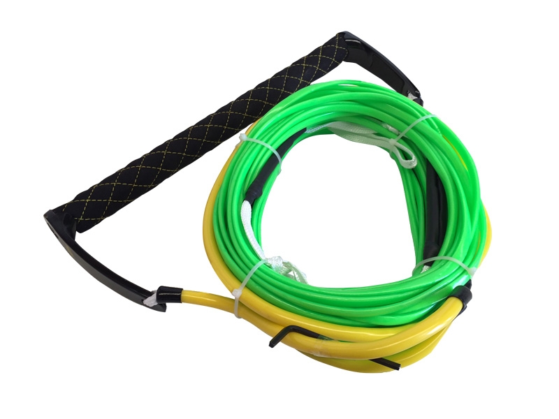 Ron Marks Green Bean Dyneema Pro Rider Wake Tow Rope with Suede Leather Grip - Returned unit used condition