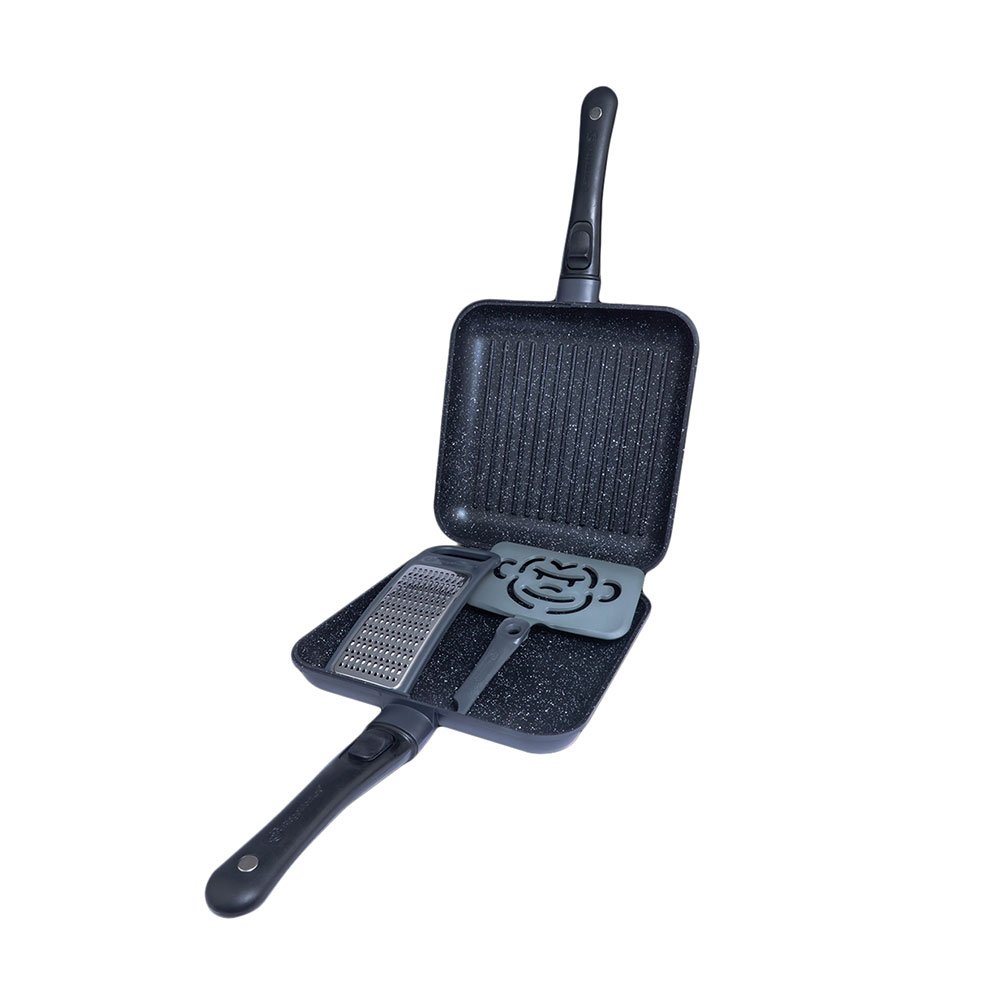 RidgeMonkey Connect Pan and Griddle Granite Edition XXL