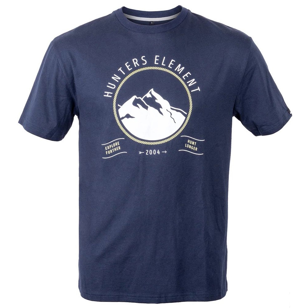 Hunters Element Rocky Mens T-Shirt Navy Medium