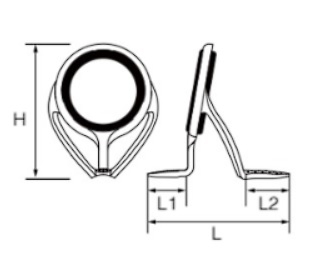 Fuji BCLSVAG 3 Leg Stand Off Rod Guide