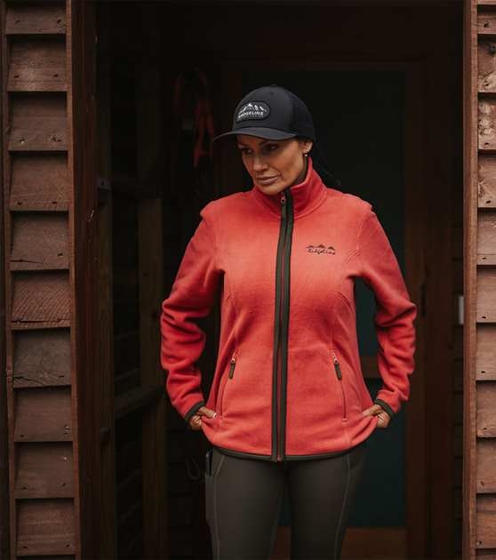 Ridgeline Lowland Womens Zip Fleece Jacket Rose Small