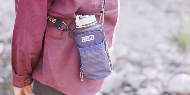 Chums Rover Bottle Sling Bag with Phone Pouch Plum