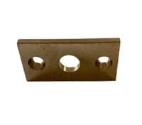Polished Brass Flat Rowlock Plate 10mm Thumbnail Polished Brass Flat Rowlock Plate 10mm